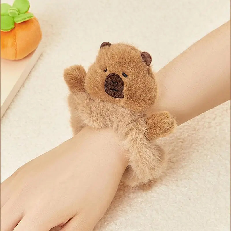 Capybara Hair Holder Adorable Clip Plush Ties Fuzzy Animal Clips Qme