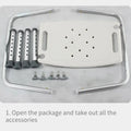 Bathroom Shower Chair Elderly Folding Bath Chair Furniture Stool Shower Bench Non-slip Bath Chair 6 Gears Height Adjustable Qme WHITE