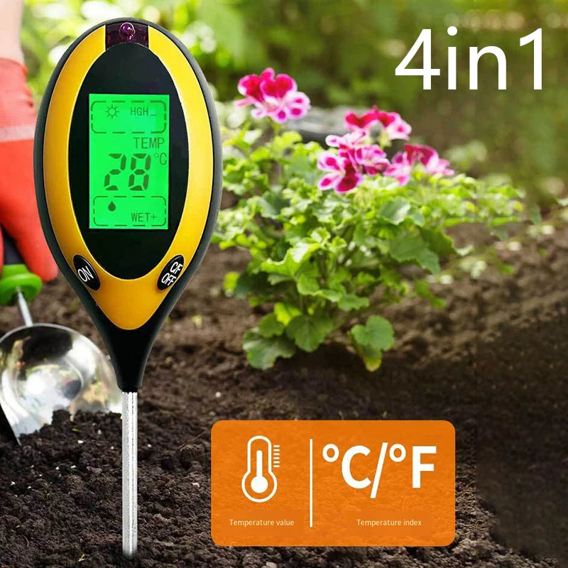 Soil PH Tester 1 Light Moisture Acidity Meter Plant Flowers Qme