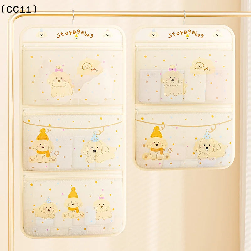 Breathable Mesh Wall Hanging Bag Underwear Socks Household Closet Qme