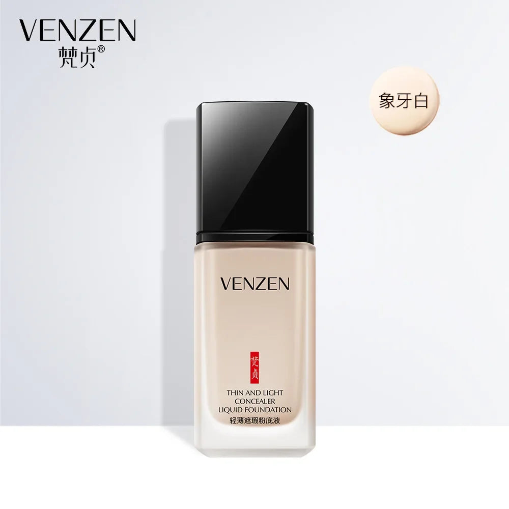 Face Foundation Light Concealer Bubble Liquid Foundation Repair Concealer Primer Moisturizing BB Cream Makeup Cosmetics Qme 1pc Ivory