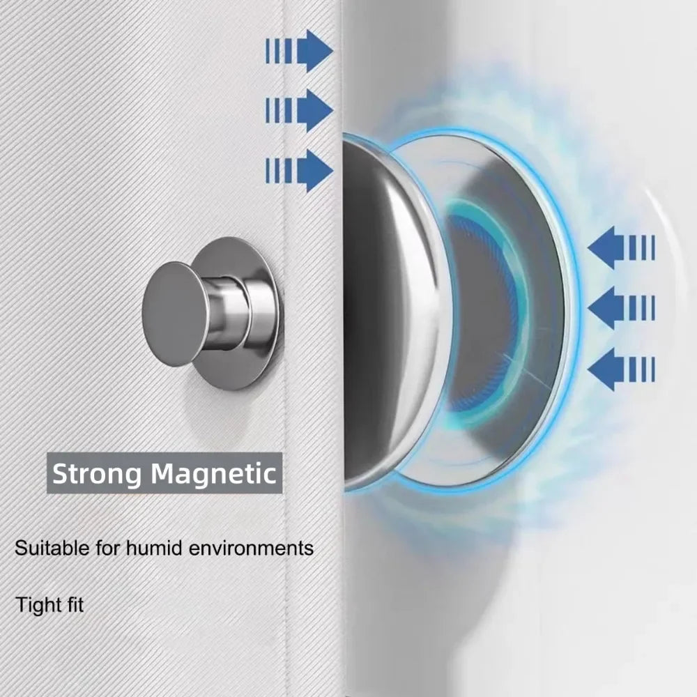 15Pairs Curtain Magnetic Buckle Detachable Curtain Magnet Buckle Suitable for Curtains - Install Wall Monted Magnetic Buckle Qme