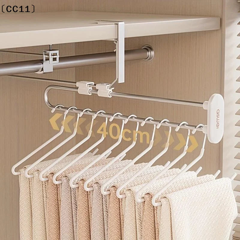 Space-saving Extendable Trouser Skirt Hooks Durable Portable Home Qme Default Title
