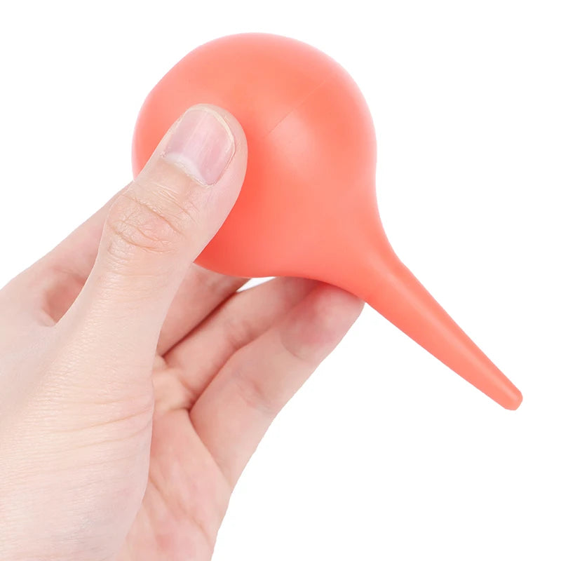 Rubber Bulb Ear Syringe Squeezable Washing Tool Pediatric Infant Care Qme