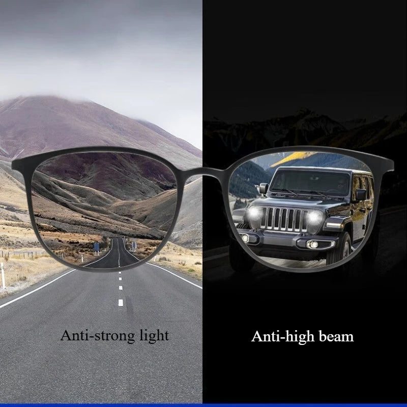 Pure Titanium Ultra-thin UV-resistant Color-changing Polarized Qme