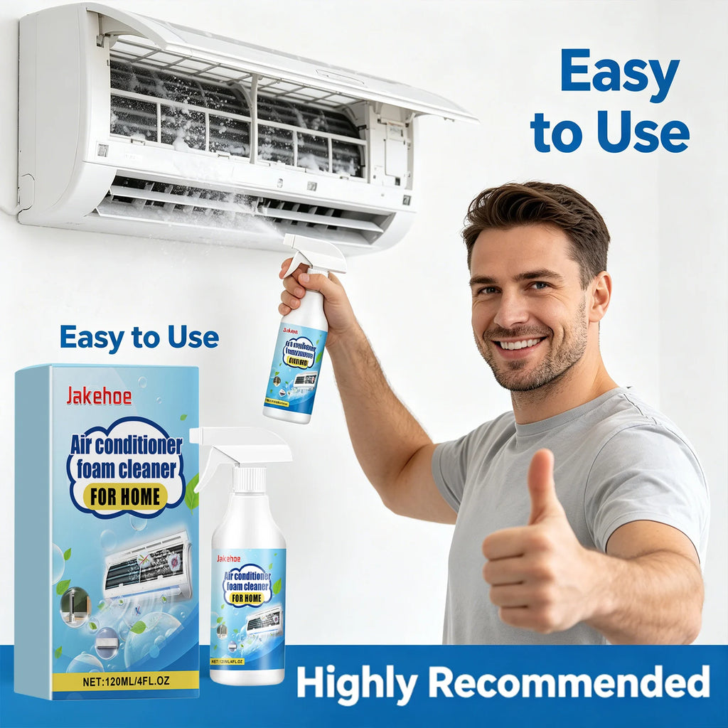 Air Conditioner Foam Cleaner Remove Stains Eliminate Odor Restore Operating Efficiency Improving Lifespan No-Rinse Foaming Spray Qme