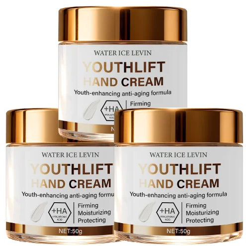 YouthLift Anti-Aging Hand Cream with HA & Retinol for Firming, Moisturizing & Protecting Mature Skin. Qme WHITE 50g