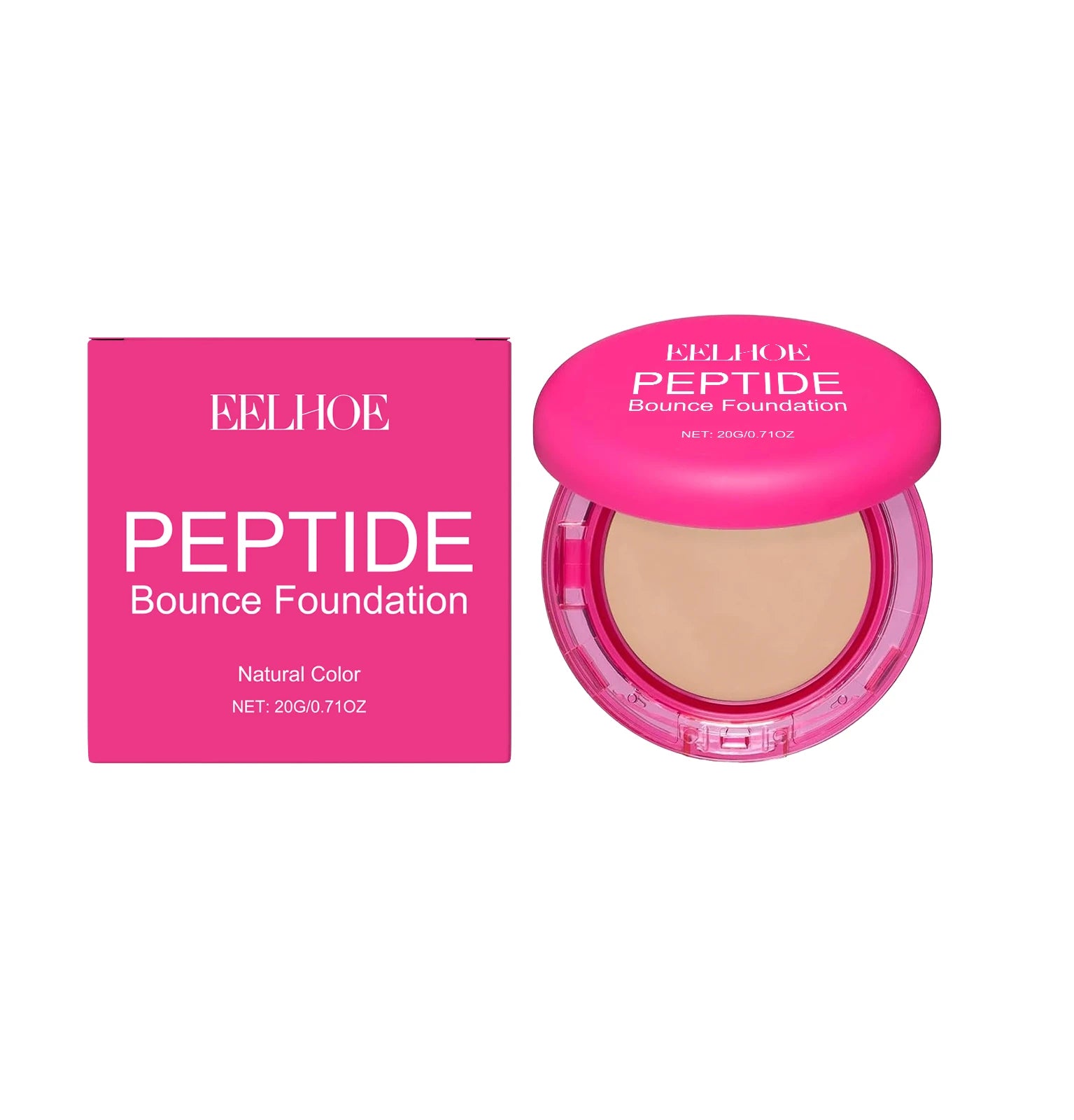 Peptide Bounce Balm Foundation Lasting Full Coverage Concealer Covers Spot Blemishes Brightening Oil Control Makeup Base Cream Qme Natural Color