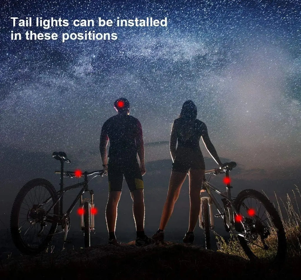 USB Rechargeable LED Bike Tail Light 1-3 Pack, Bright Bicycle Black Light,Cycling Safety Flashlight Qme