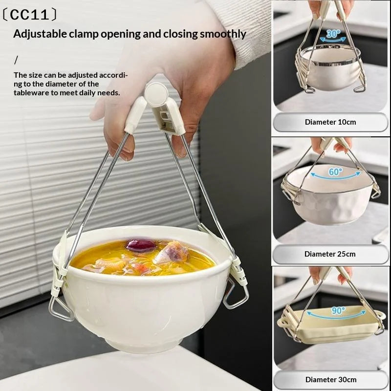 Household Heat-resistant Silicone Non-slip Bowl Plate Grabber Food Qme