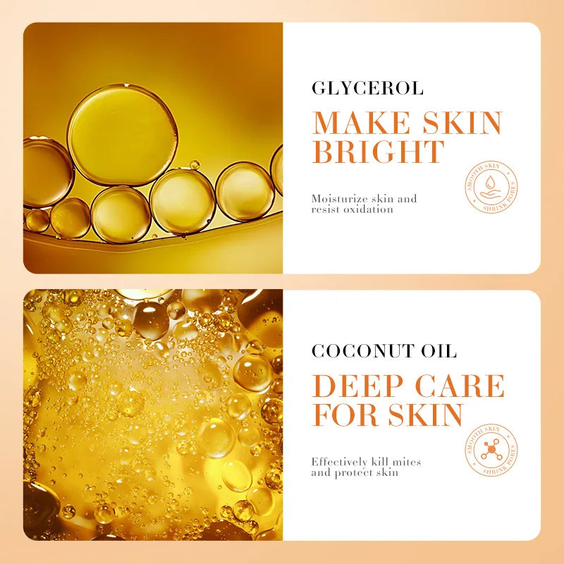Turmeric Soap Bar Shrink Pores Remove Acne Cleanse Skin Smooth Face Qme
