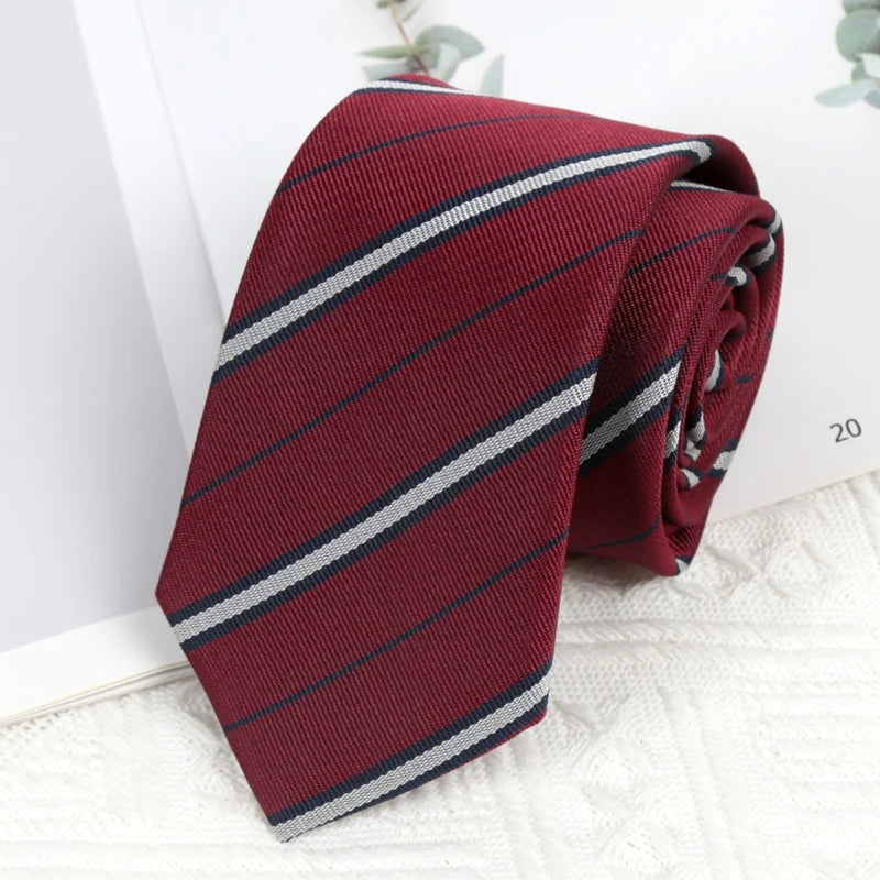 Burgundy Ties Women Mens Necktie Stripes Paisley Groom Neck Tie Qme MAROON