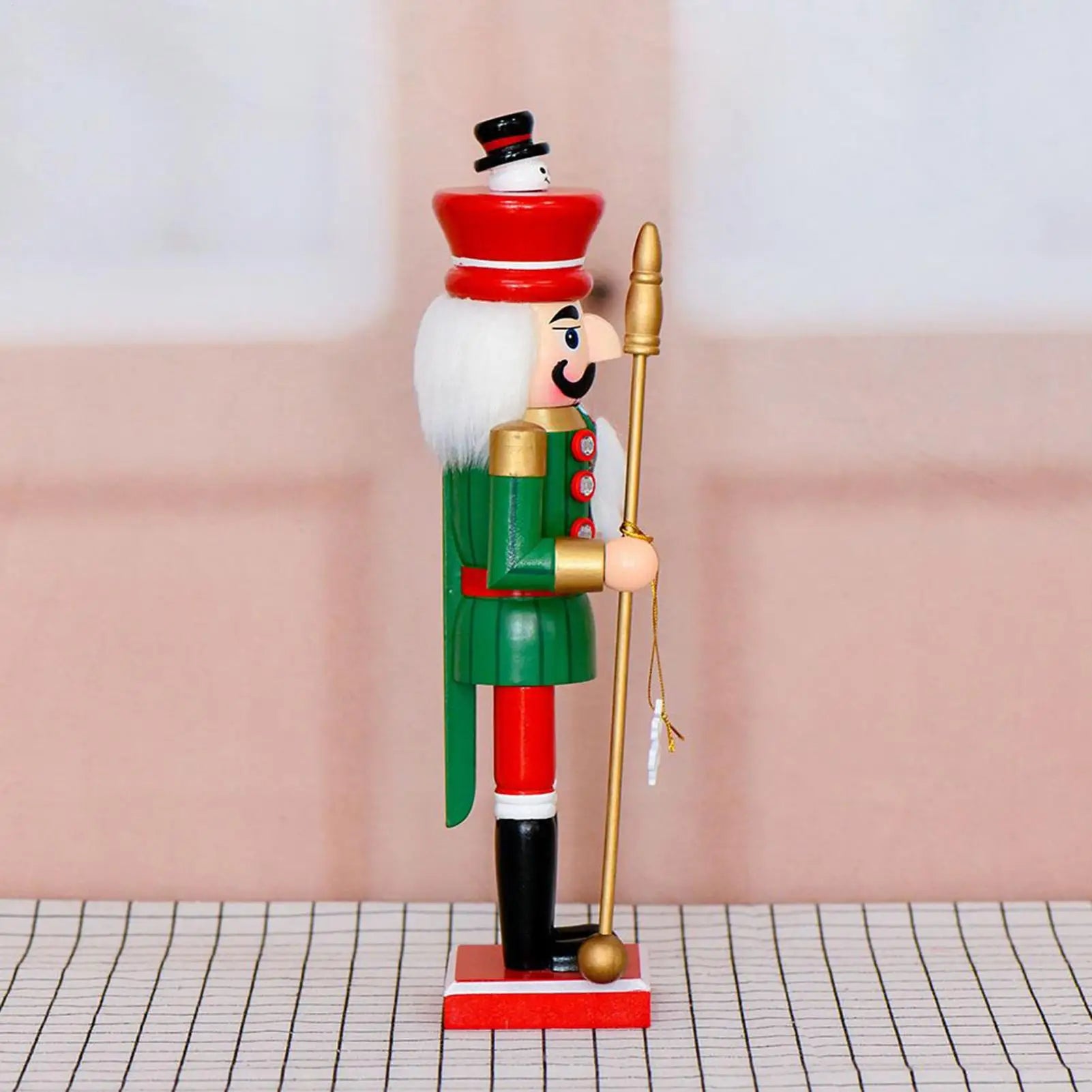 Christmas Nutcracker Desktop Soldier Figures Wooden Traditional Qme