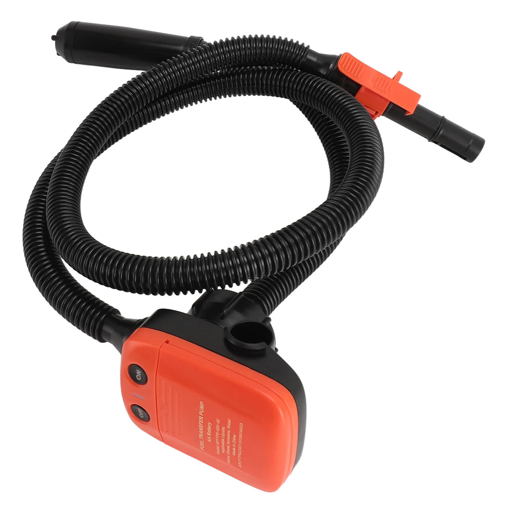 Fuel Transfer Pump Electric Oil Extraction Pump High Speed Siphon Battery Operated Canister Pump with 3 Size Adapters Qme