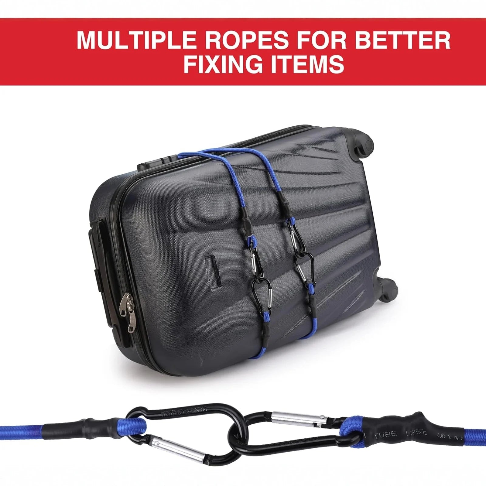 Inc Bungee Cords with Hooks Superior Heavy Duty Bungee Straps Strong Elastic Fixing Rope for Outdoor Tent Luggage Rack Camping Qme