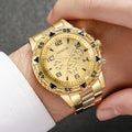 4 Pcs/set Men's Fashion Business Watches Large Display Analog Quartz Watch for Men Watch Gift Men's Watches (Without Box) Qme 3