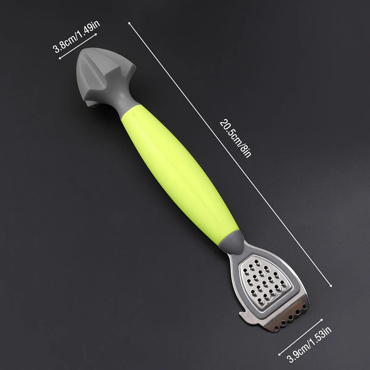 1pc Multifunctional Lemon Zester & Juicer with Built-In Grater, Stainless Steel Blade for Easy Citrus Juicing and Grating Qme 1pc