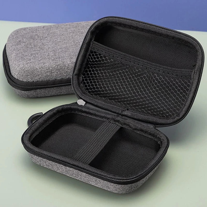 Portable Shockproof Headphone Case Earphone Bag Headset Storage Hard Qme