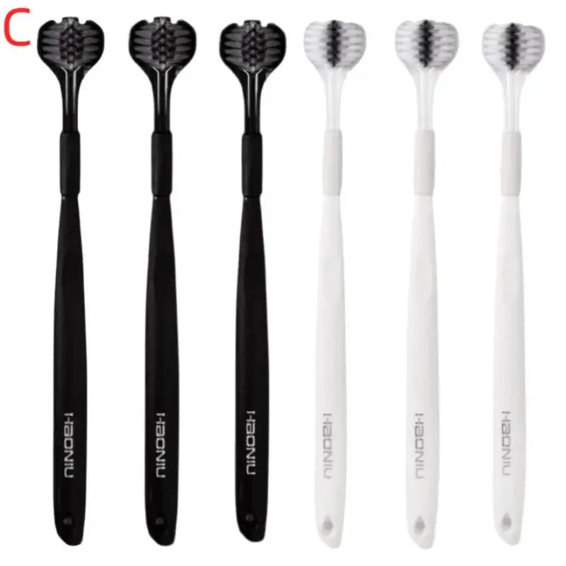 U-shaped 1 2 4 Toothbrush Soft Bristles Efficient Dental Cleaning At Qme 6pcs C