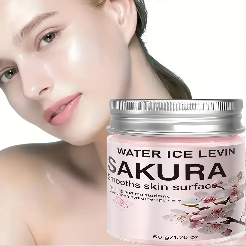 Moisturizing Sakura Face Mask, Collagen & Hyaluronic Acid for Smooth Skin Qme