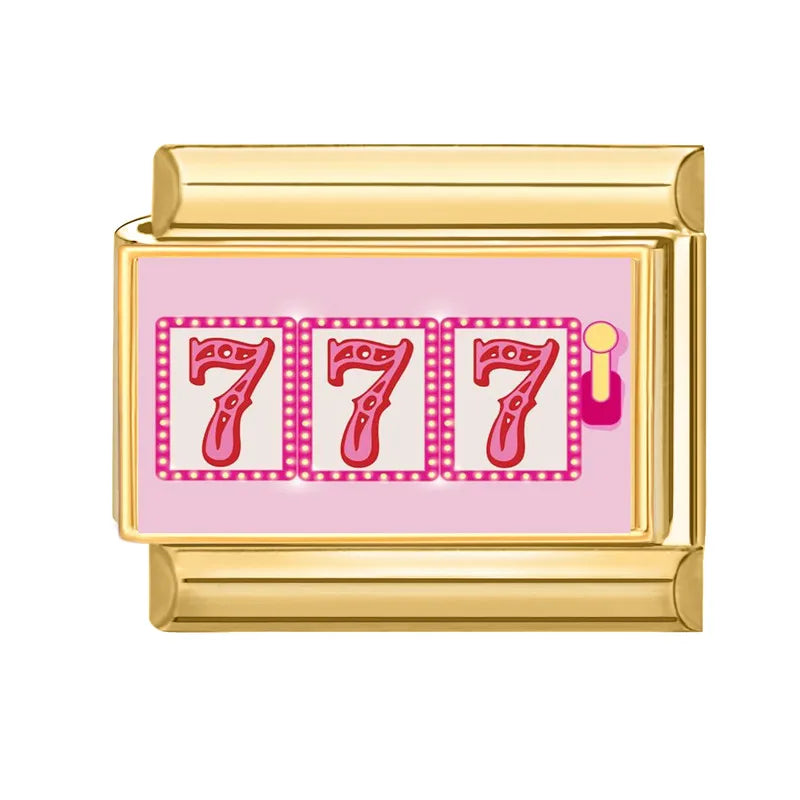 Y2K Pink Series Super Cute Cats Rabbits Tulip Lotus Cherry Golden Italian Charm Link Fit 9MM Stainless Steel Bracelet DIY Making Qme Style 29