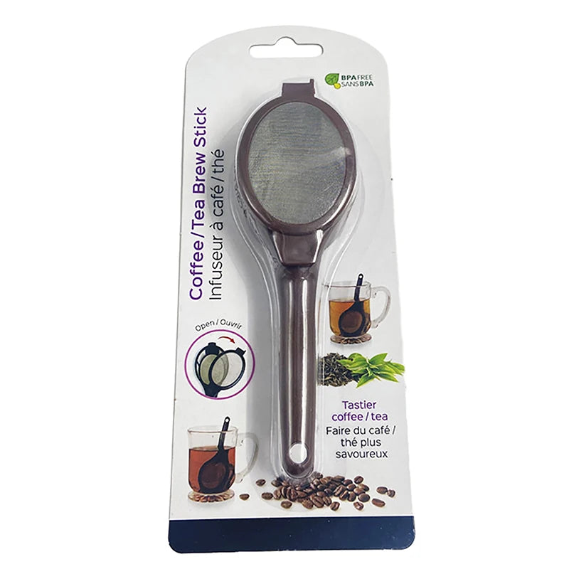 Reusable Loose Leaf Strainer Bag Coffee Capsule Powder Filter Spoon Qme