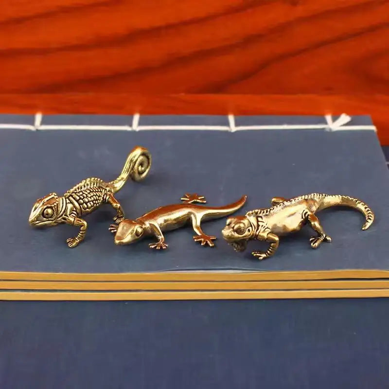 Small Ornaments Antique Home Decor Accessories Brass Animal Figurines Qme