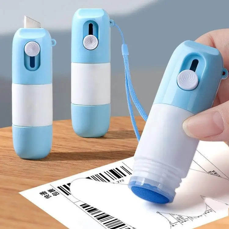 Thermal Paper Eraser Roller Stamp Identity Protection Theft Qme