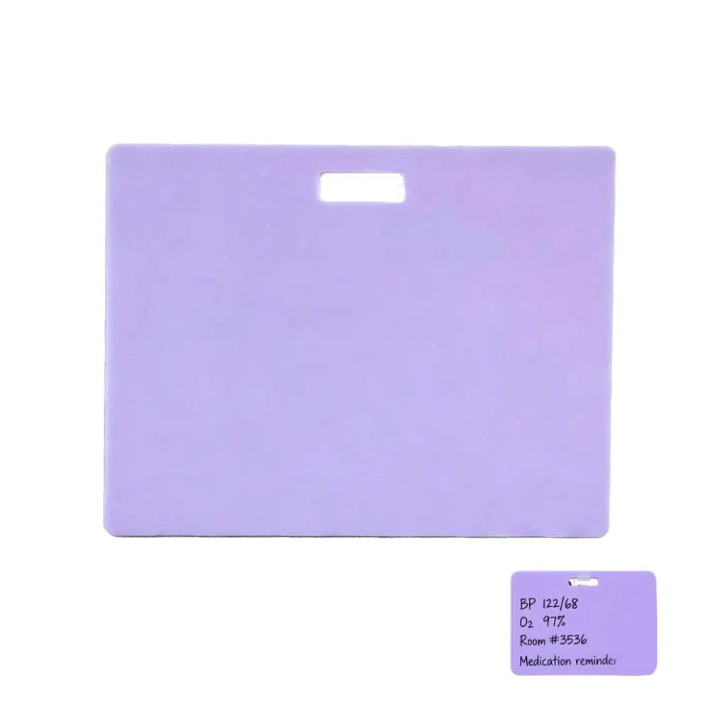 Erasable Badge Sticky Notes Wipeable Writing Surf Reusable Wipe Clean Qme Purple4
