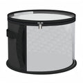 Non-woven Fabric Hat Storage Bucket Clothing Travel Portable Qme Black