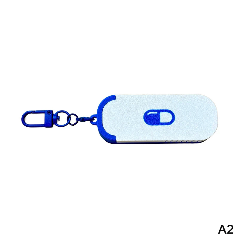 Travel Daily Medication Management 3 Compartment Sliding Pill Box Qme A2