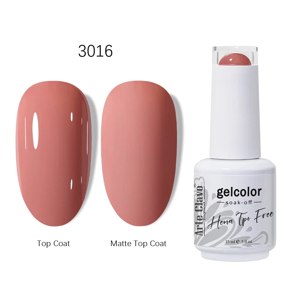 Arte Clavo HEMA TPO Gel Nail Polish Pink Series Semi Permanent Soak