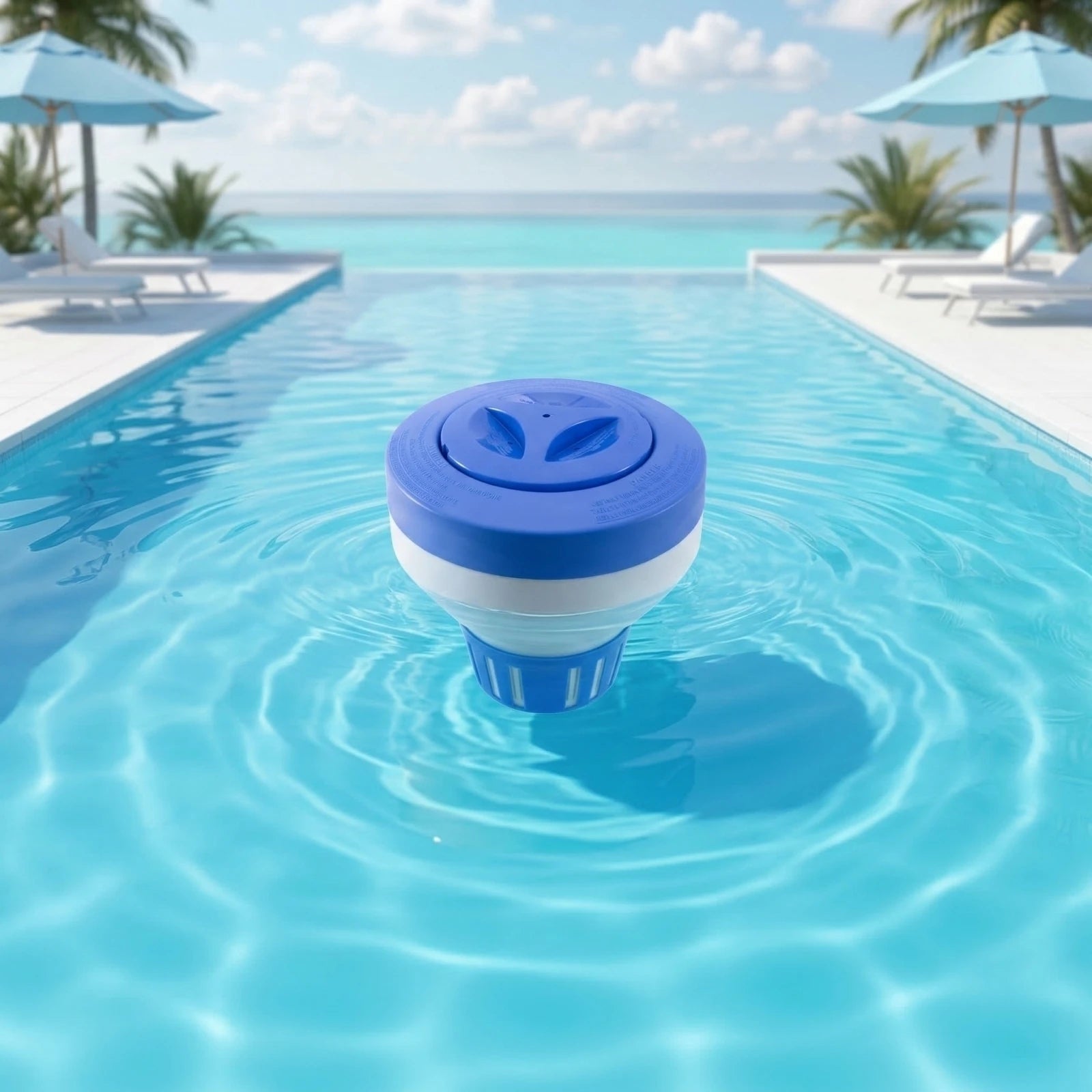 Thickened Plastic Pool Floating Box Pool Disinfection Supplies Bath Automatic Dispenser Cup Spa Swimming Pool Accessories Qme