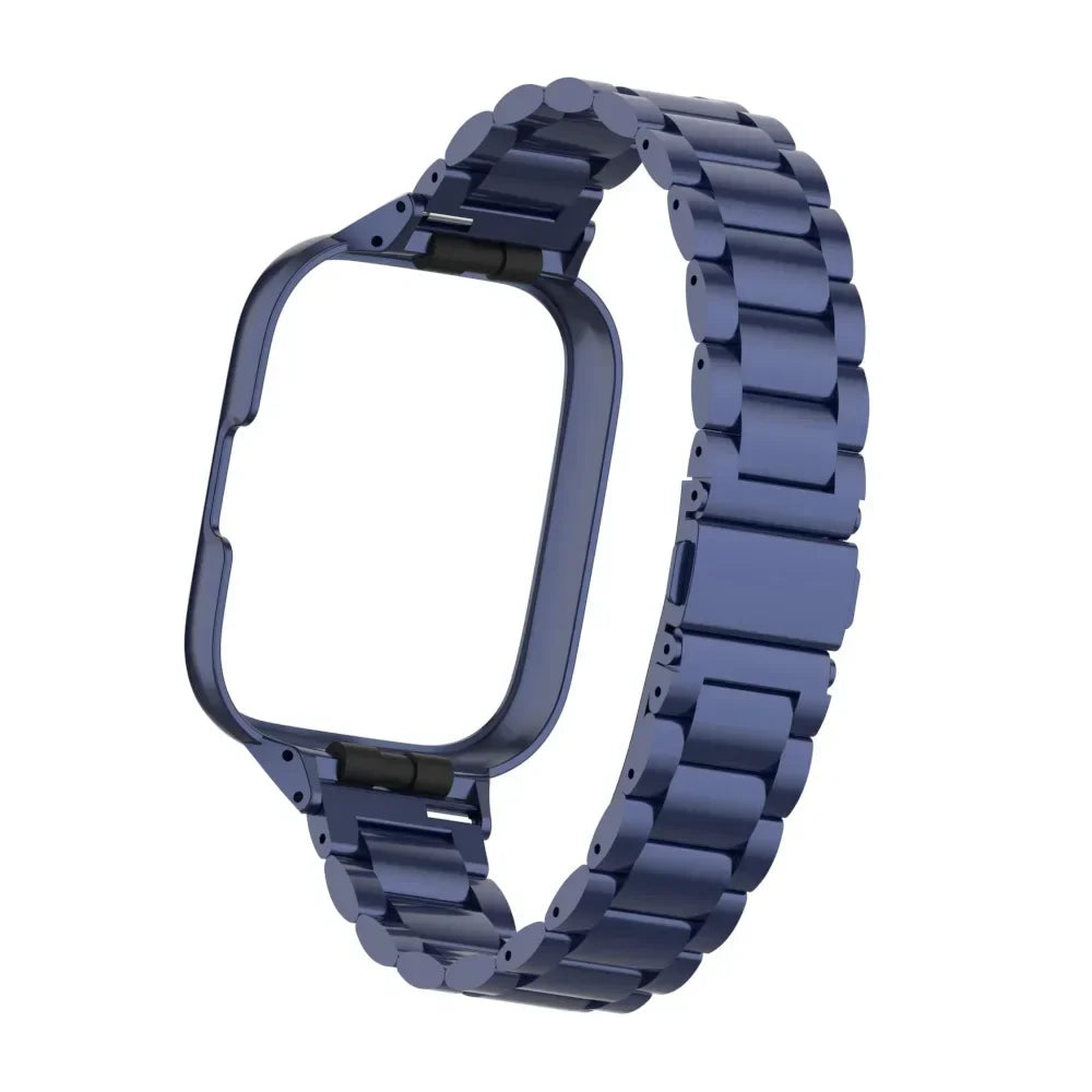 Stainless Steel Strap For Redmi Watch 3 Active Smart Watch Magnetic loop Bracelet Metal Case Protector Mi Watch lite Watchband Qme MU Redmi Watch 3 Active