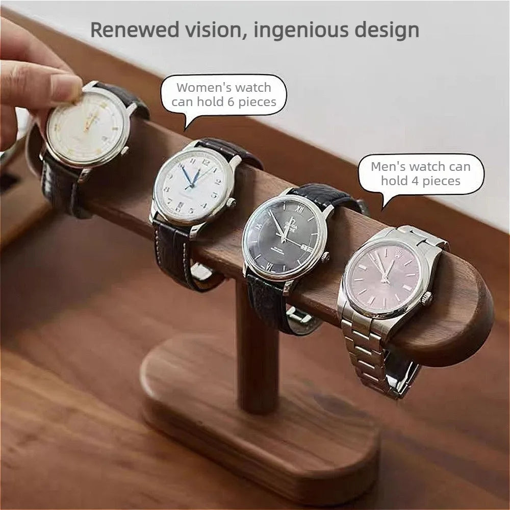 Multi Hanging Beech Walnut Wood Rack Watch Jewelry Holder For Necklaces Anklets Counter Storage Shop Exhibition Organizer Qme