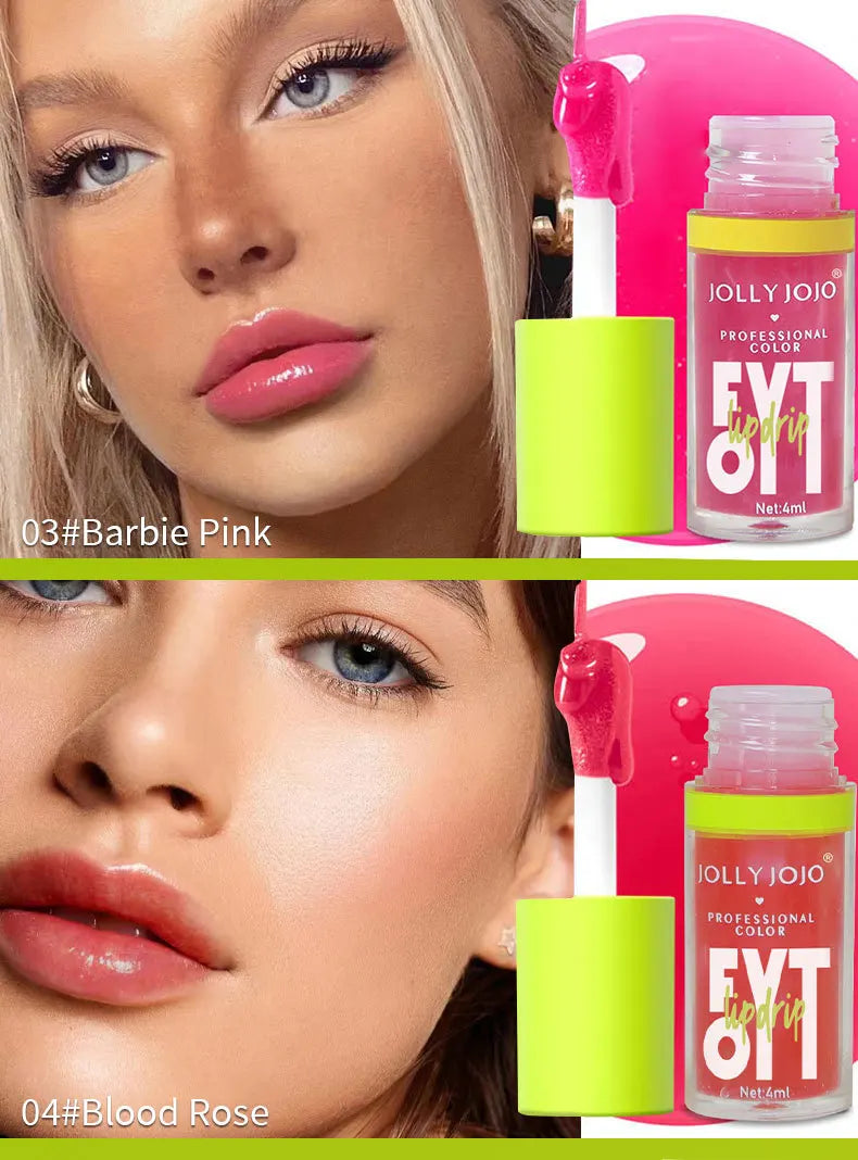 Clear Lip Gloss Crystal Jelly Lasting Moisturizing Lip Oil No Sticky Sexy Gloss Korean Fashion Liquid Lipstick Makeups Lip Care Qme