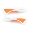 1Pair Large-area Protection Insole Thin Silicone Insoles Men Women Qme WHITE