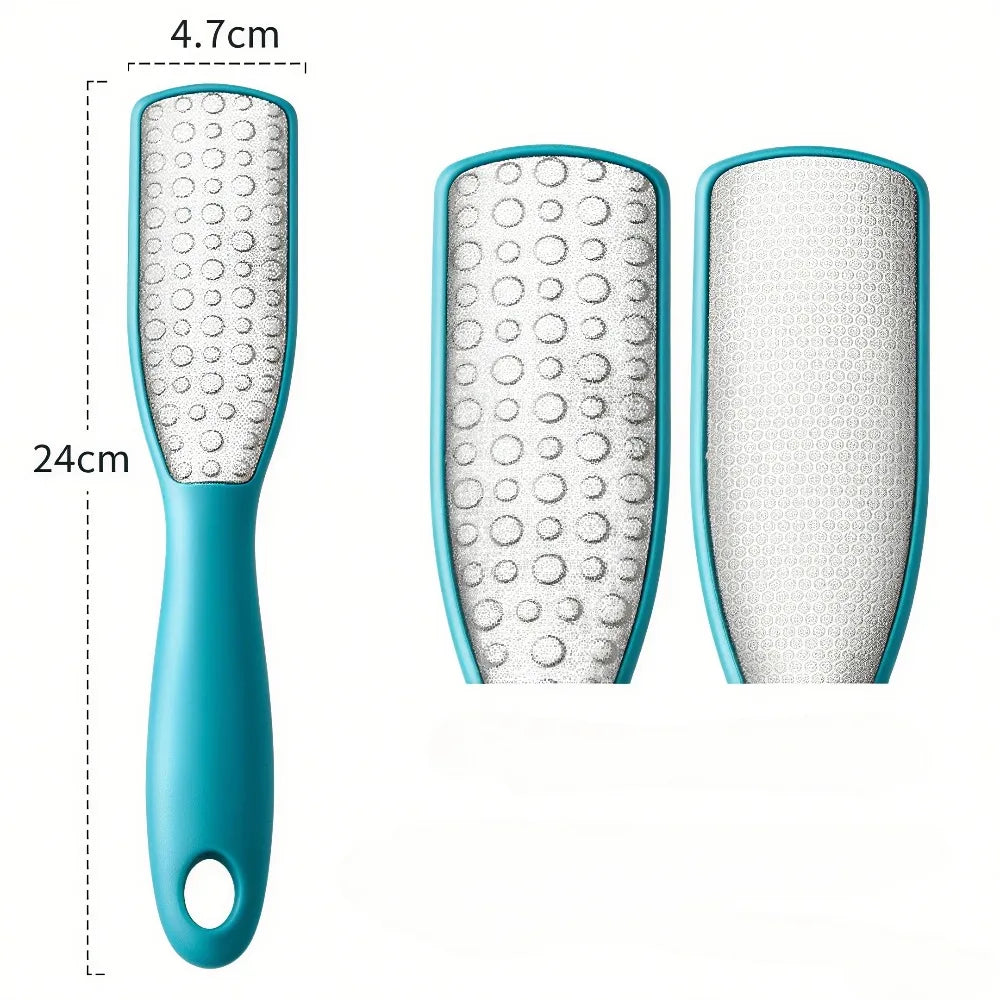 Stainless Steel Dual Sided Foot File Dead Skin Callus Remover Qme Blue