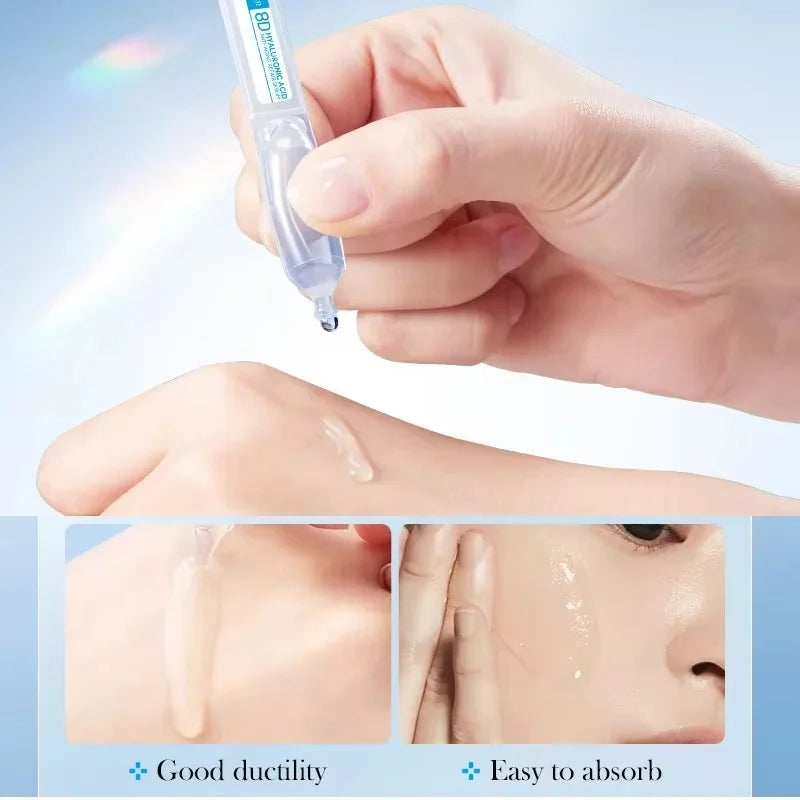 Hyaluronic Acid Face Serum Anti-Aging Deep Nourishment Fullerene Collagen Wrinkle Essence Whitening Lifting Skin Care Qme