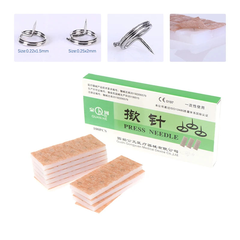 Box Multi-condition Ear Seed Acupressure Disposable Press Needle Qme