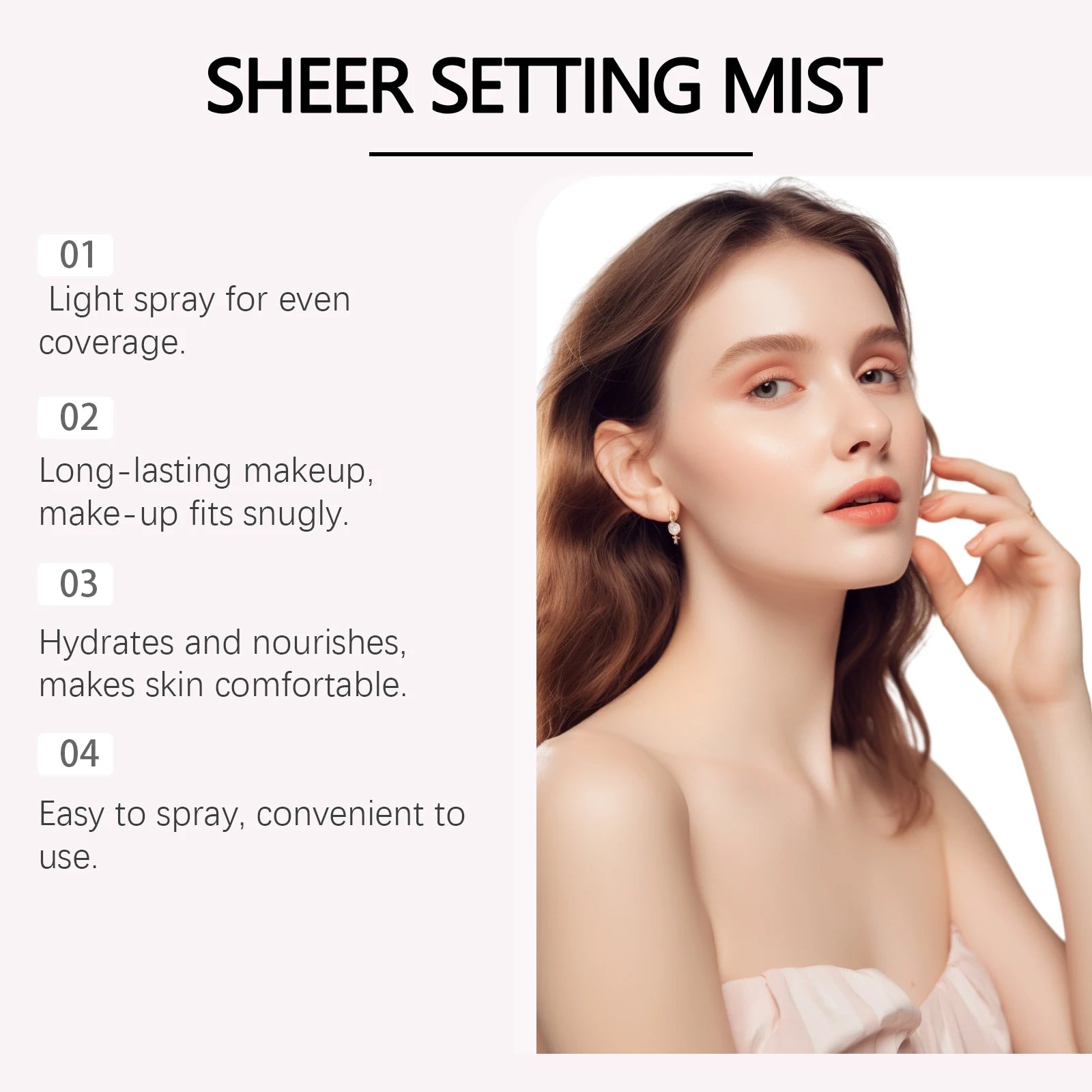 Spf 50+ Setting Spray Oil Control Matte Finish Long-Lasting Natural Non-greasy Waterproof Face Fixer Makeup Mist Spray Qme