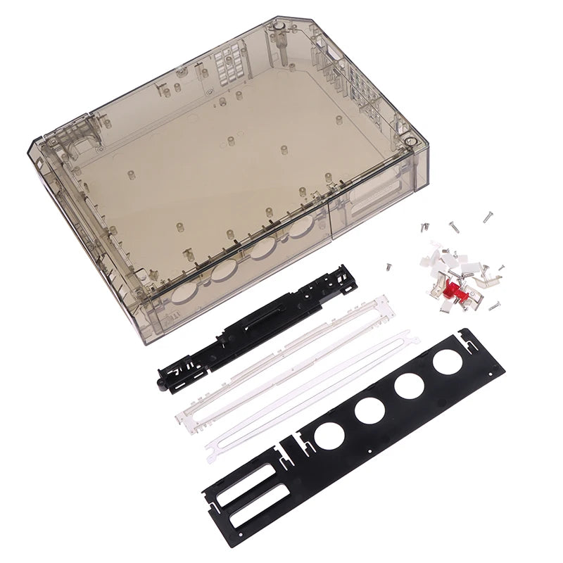 Black Full Case Cover Housing Shell Buttons Wii Transparent Game Qme Black