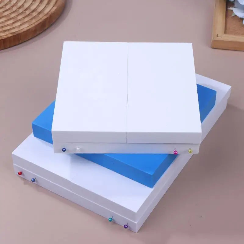 White Blue Insect Pinning Board Double Sided EVA Foam Combined Plates Qme