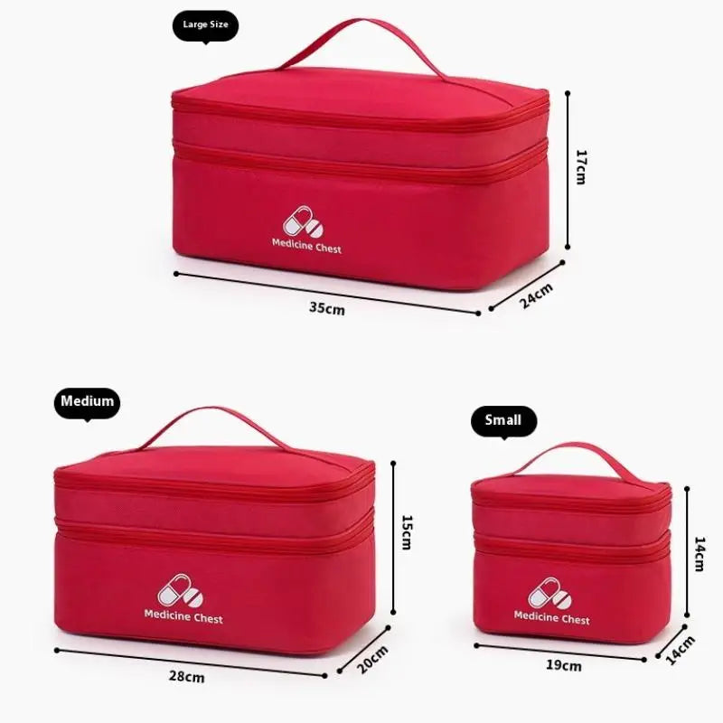 First Aid Home Travel Double Layer Classification Storage Drug Qme