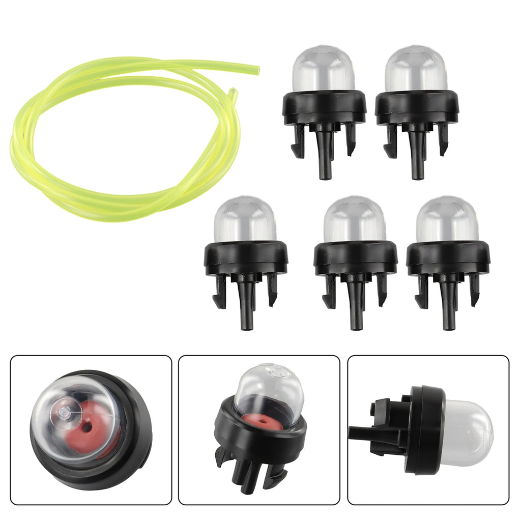 5pc Petrol Snap In Primer Bulb Fuel Pump Bulbs Fuel Line For Chainsaws Blowers Trimmer Chainsaw Carburetor For Ryobi For Stihl Qme Default Title