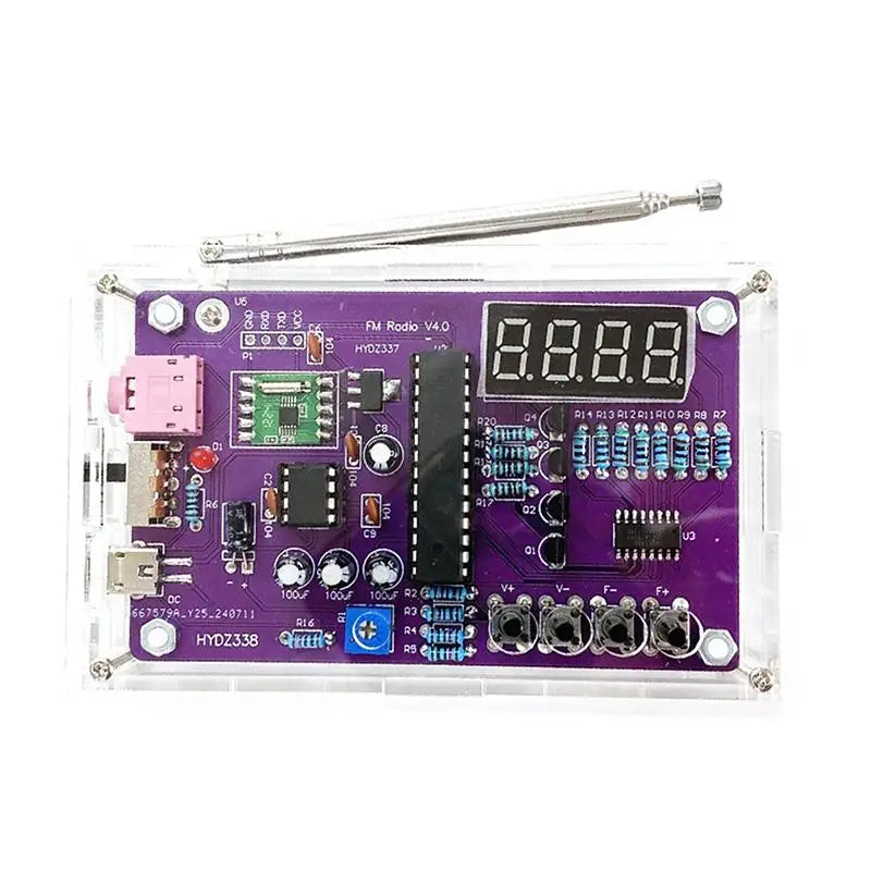 Digital Display FM Radio DIY 87-108MHz Dual Channel Electronic Qme