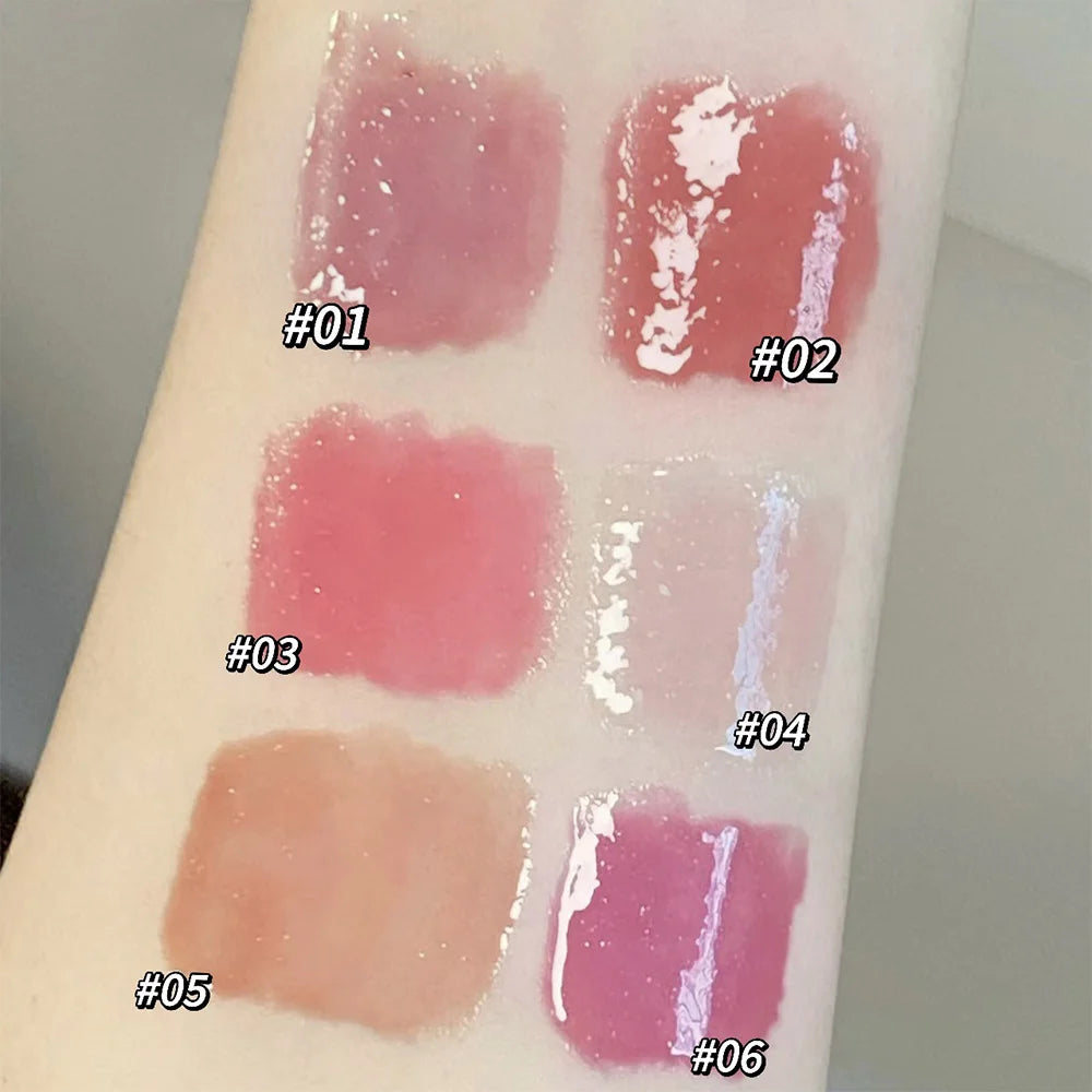 Gege Bear Garden Pink Rabbit Solid Lip Gloss Moisturizing Watery Colored Lip Balm Long-lasting and Tender Lip Balm Qme