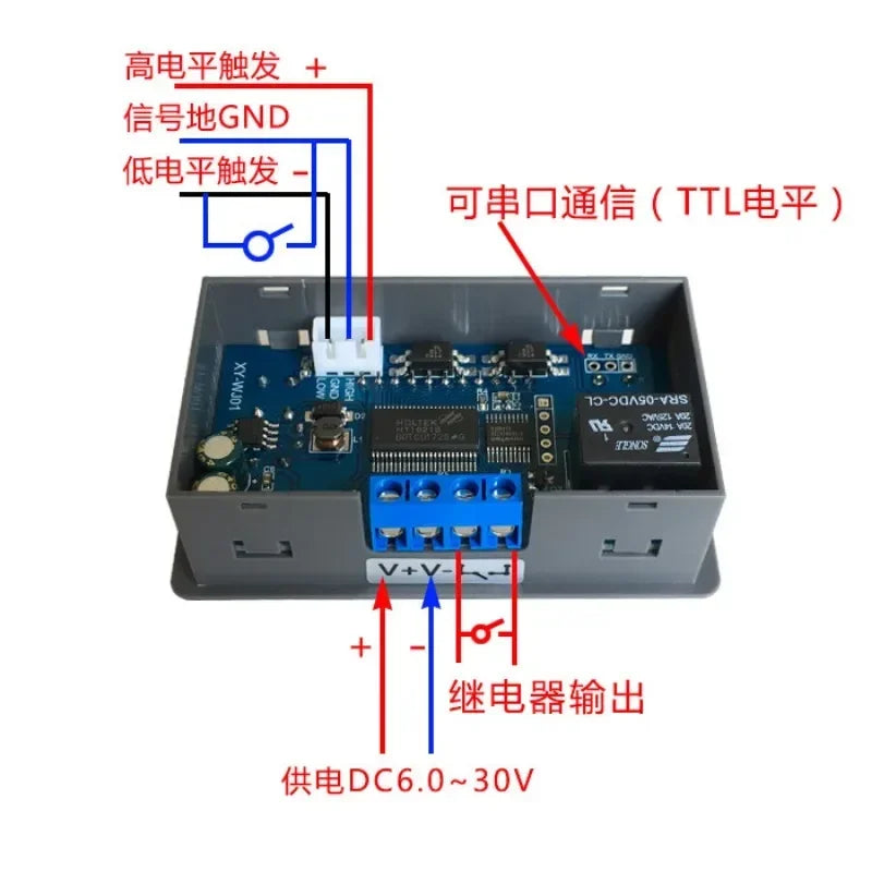 1 pcs XY-WJ01 One Relay Module Off Delay Timing Circuit Disconnect Switch Trigger Delay Loop Cables & Adapters Qme
