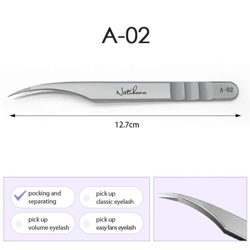 NATUHANA Anti-static Straight Eyelash Extension Tweezers Industrial