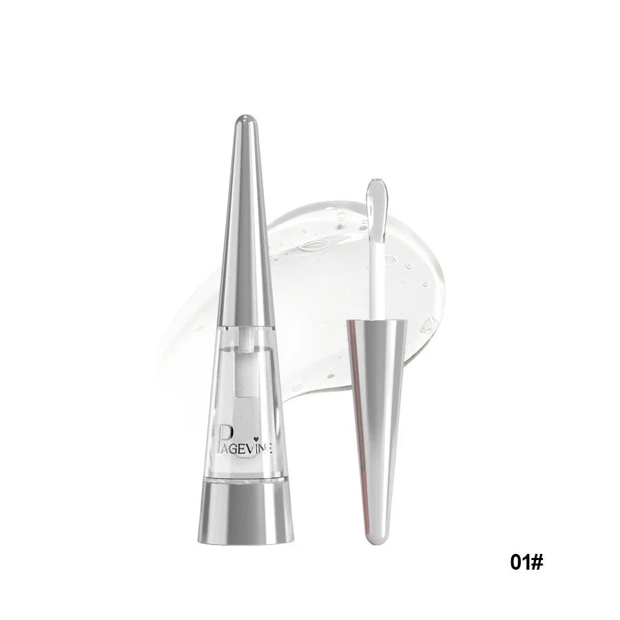 Exfoliating & Plumping Lip Oil, Removes Dead Skin for Smooth Plump Lips, Glass Shine & Hydrating, Lasting Gentle Lip Treatment Qme 01